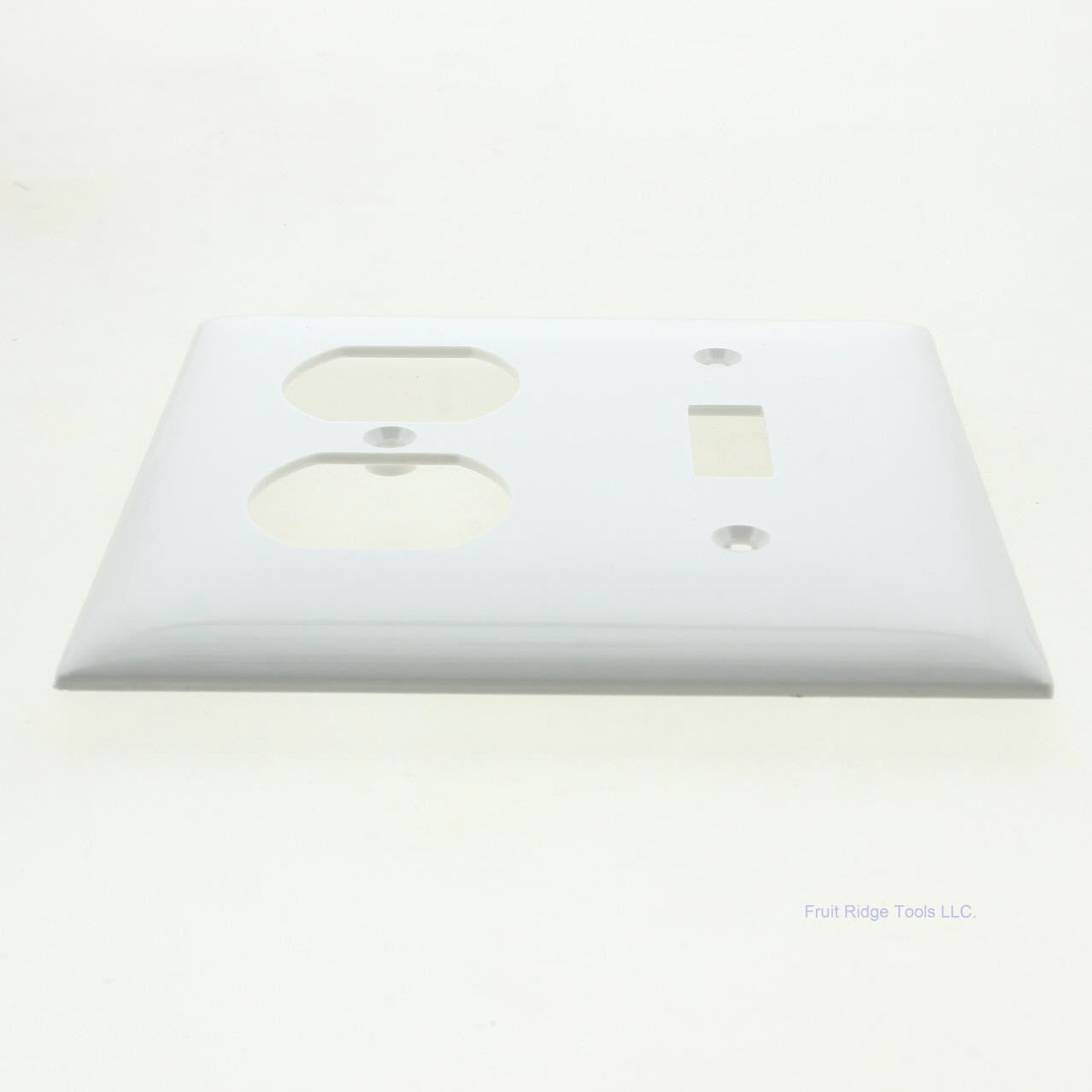 Mulberry 90532 White 2-Gang Thermoplastic Unbreakable Standard Wallplate Cover