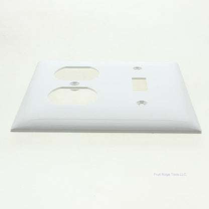 Mulberry 90532 White 2-Gang Thermoplastic Unbreakable Standard Wallplate Cover