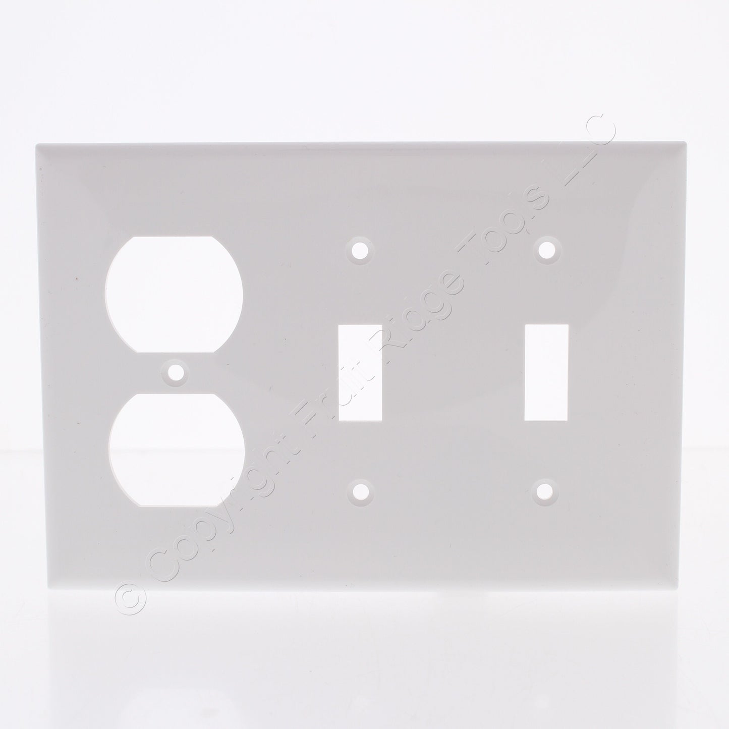 Mulberry 90543 White 3-Gang Thermoplastic Unbreakable Standard Wallplate Cover