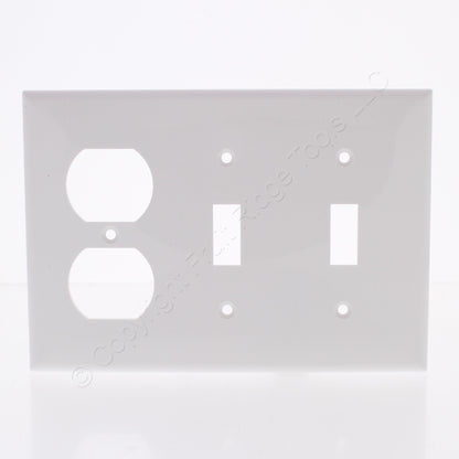 Mulberry 90543 White 3-Gang Thermoplastic Unbreakable Standard Wallplate Cover