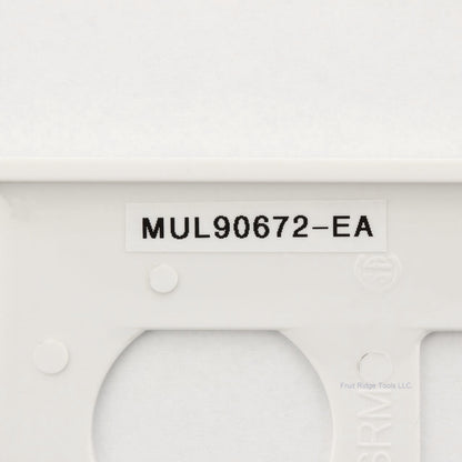 Mulberry 90672 White 2-Gang Thermoplastic Unbreakable Standard Wallplate Cover