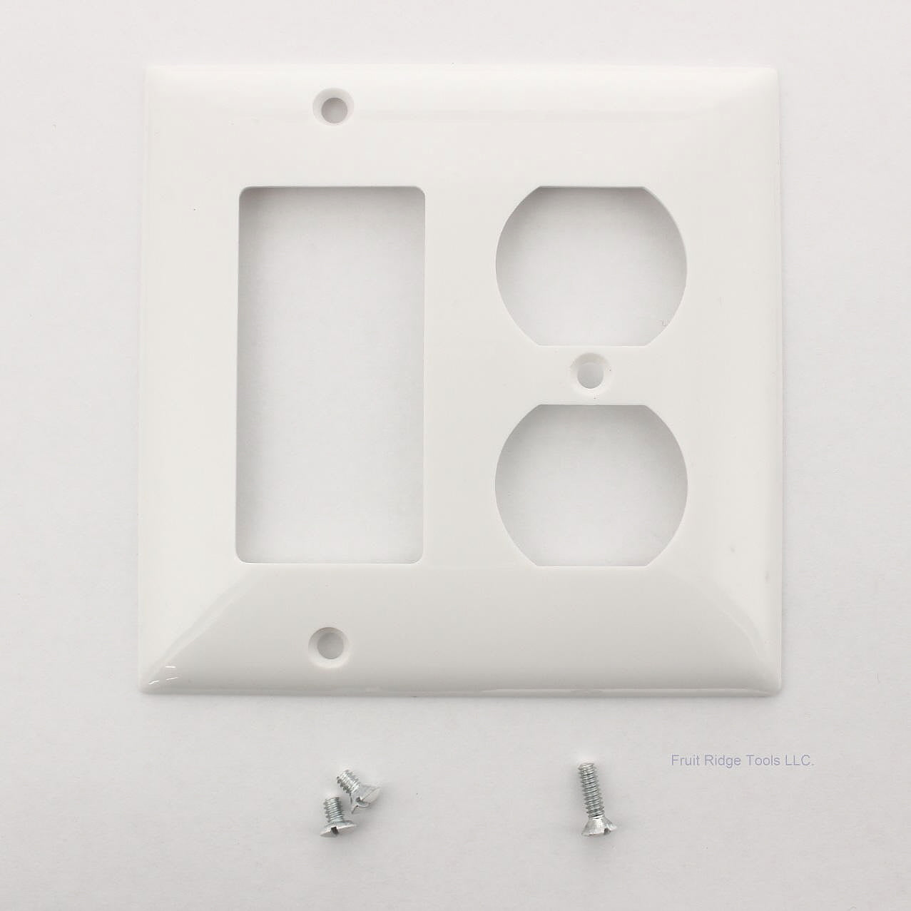 Mulberry 90672 White 2-Gang Thermoplastic Unbreakable Standard Wallplate Cover