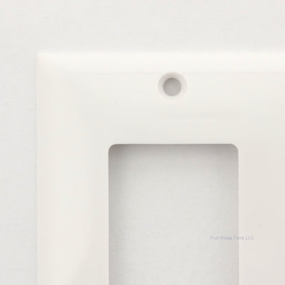 Mulberry 90672 White 2-Gang Thermoplastic Unbreakable Standard Wallplate Cover