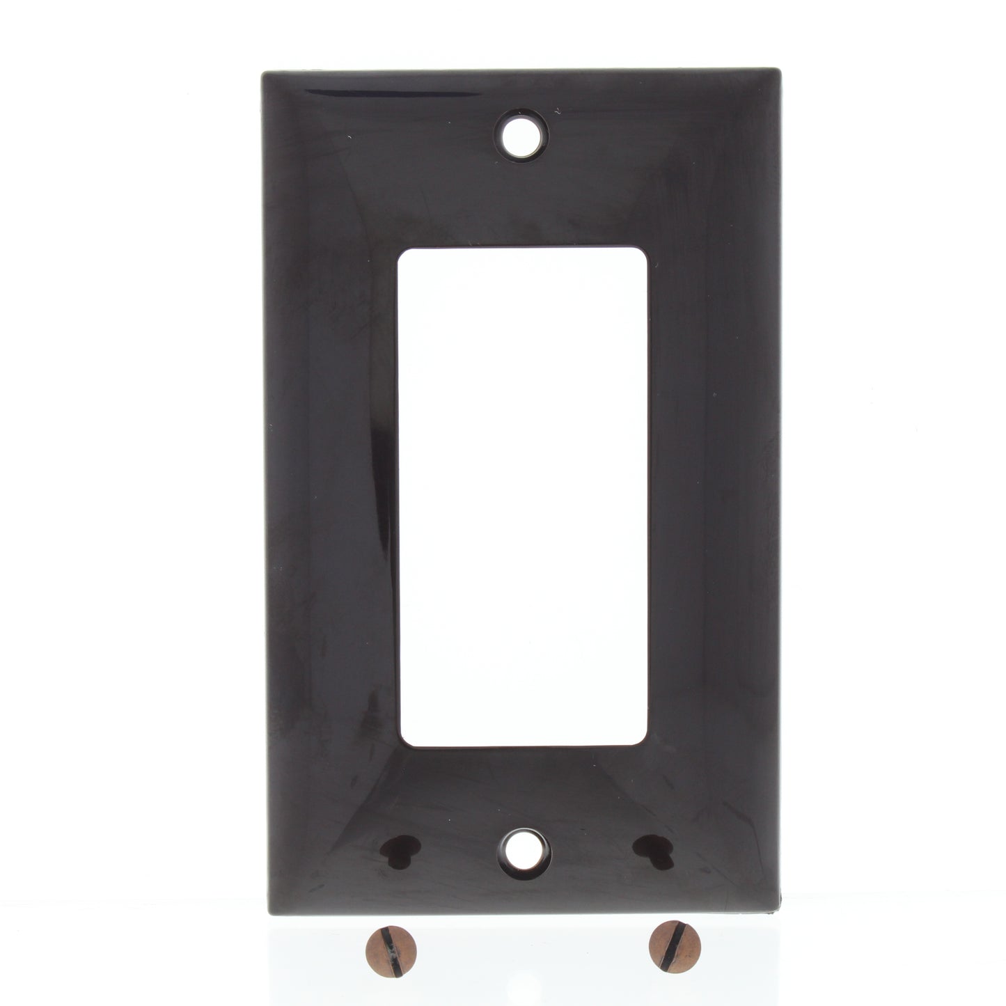 Mulberry 91401 Brown 1-Gang Thermoplastic Unbreakable Standard Wallplate Cover