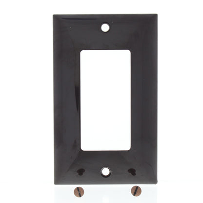 Mulberry 91401 Brown 1-Gang Thermoplastic Unbreakable Standard Wallplate Cover
