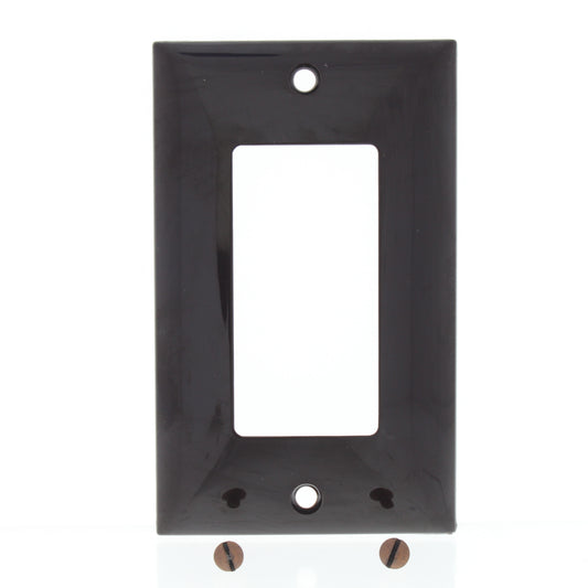Mulberry 91401 Brown 1-Gang Thermoplastic Unbreakable Standard Wallplate Cover