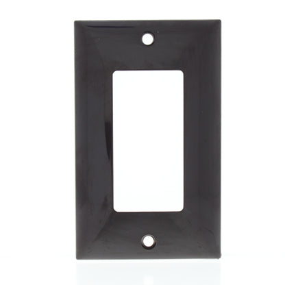 Mulberry 91401 Brown 1-Gang Thermoplastic Unbreakable Standard Wallplate Cover