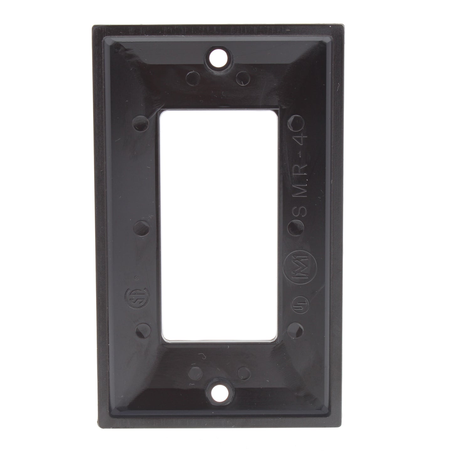Mulberry 91401 Brown 1-Gang Thermoplastic Unbreakable Standard Wallplate Cover