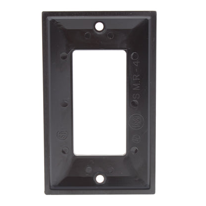 Mulberry 91401 Brown 1-Gang Thermoplastic Unbreakable Standard Wallplate Cover