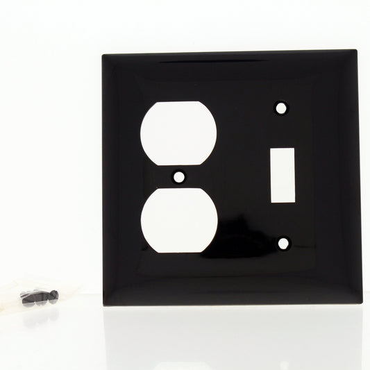 Mulberry 91532 Brown 2-Gang Thermoplastic Unbreakable Standard Wallplate Cover