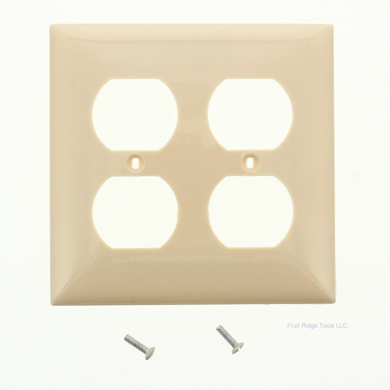 Mulberry 92102 Ivory 2-Gang Thermoplastic Unbreakable Standard Wallplate Cover
