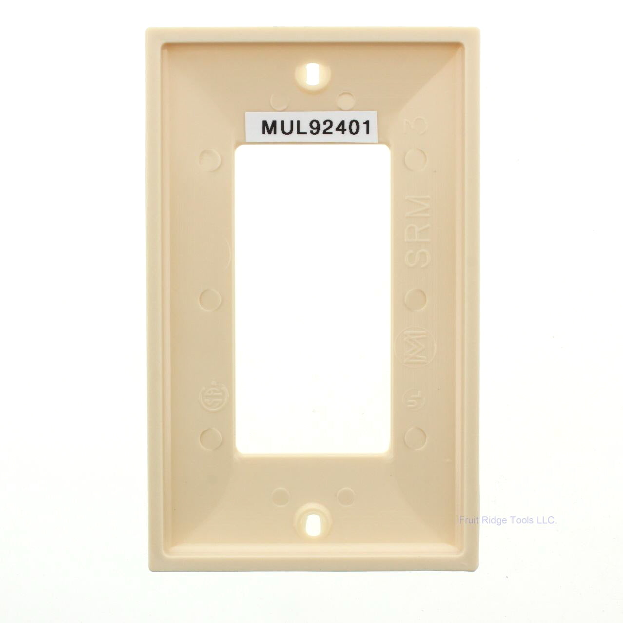 Mulberry 92401 Ivory 1-Gang Thermoplastic Unbreakable Standard Wallplate Cover