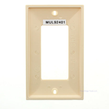 Mulberry 92401 Ivory 1-Gang Thermoplastic Unbreakable Standard Wallplate Cover