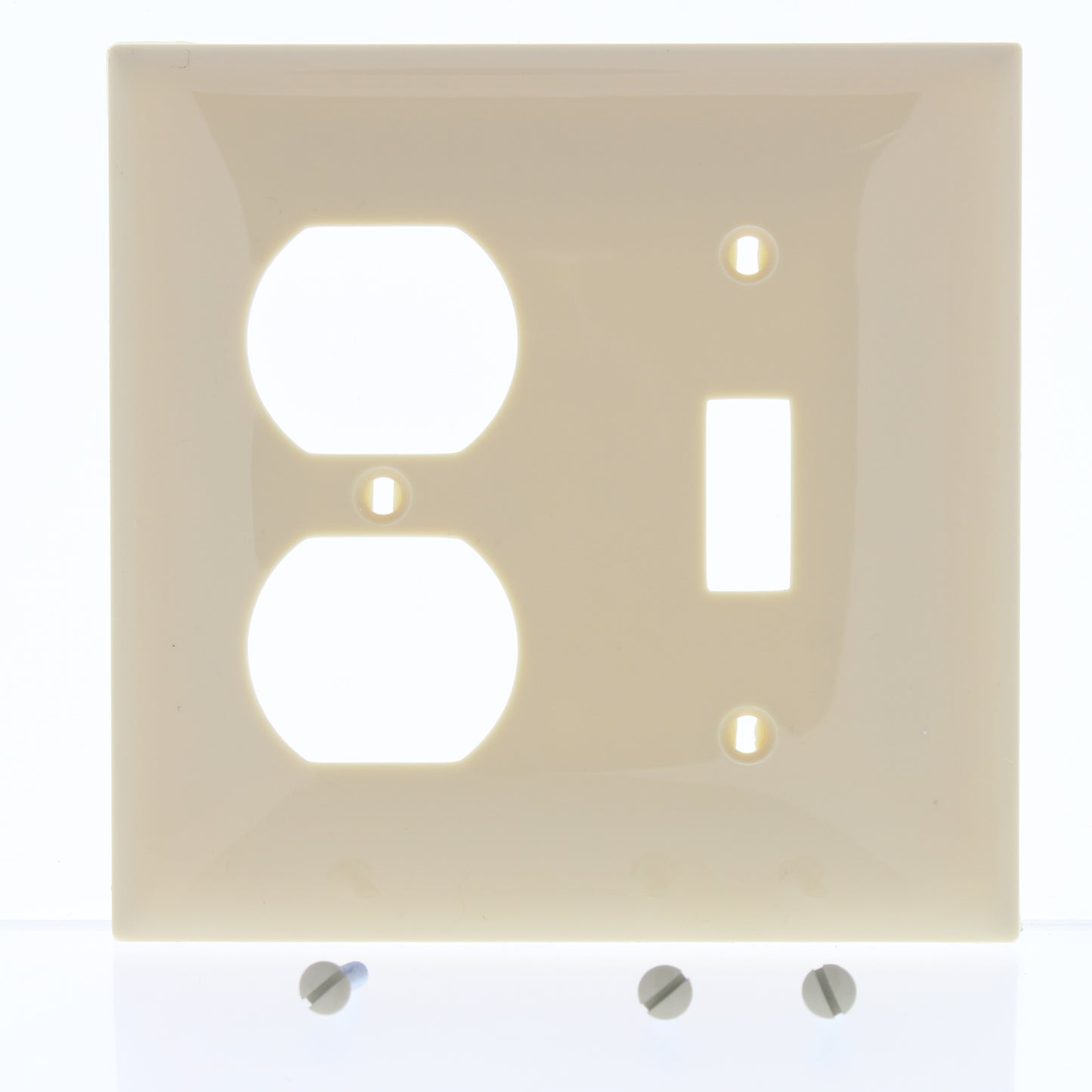 Mulberry 92532 Ivory 2-Gang Thermoplastic Unbreakable Standard Wallplate Cover