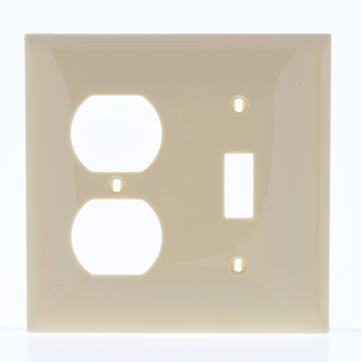 Mulberry 92532 Ivory 2-Gang Thermoplastic Unbreakable Standard Wallplate Cover