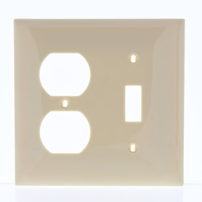 Mulberry 92532 Ivory 2-Gang Thermoplastic Unbreakable Standard Wallplate Cover