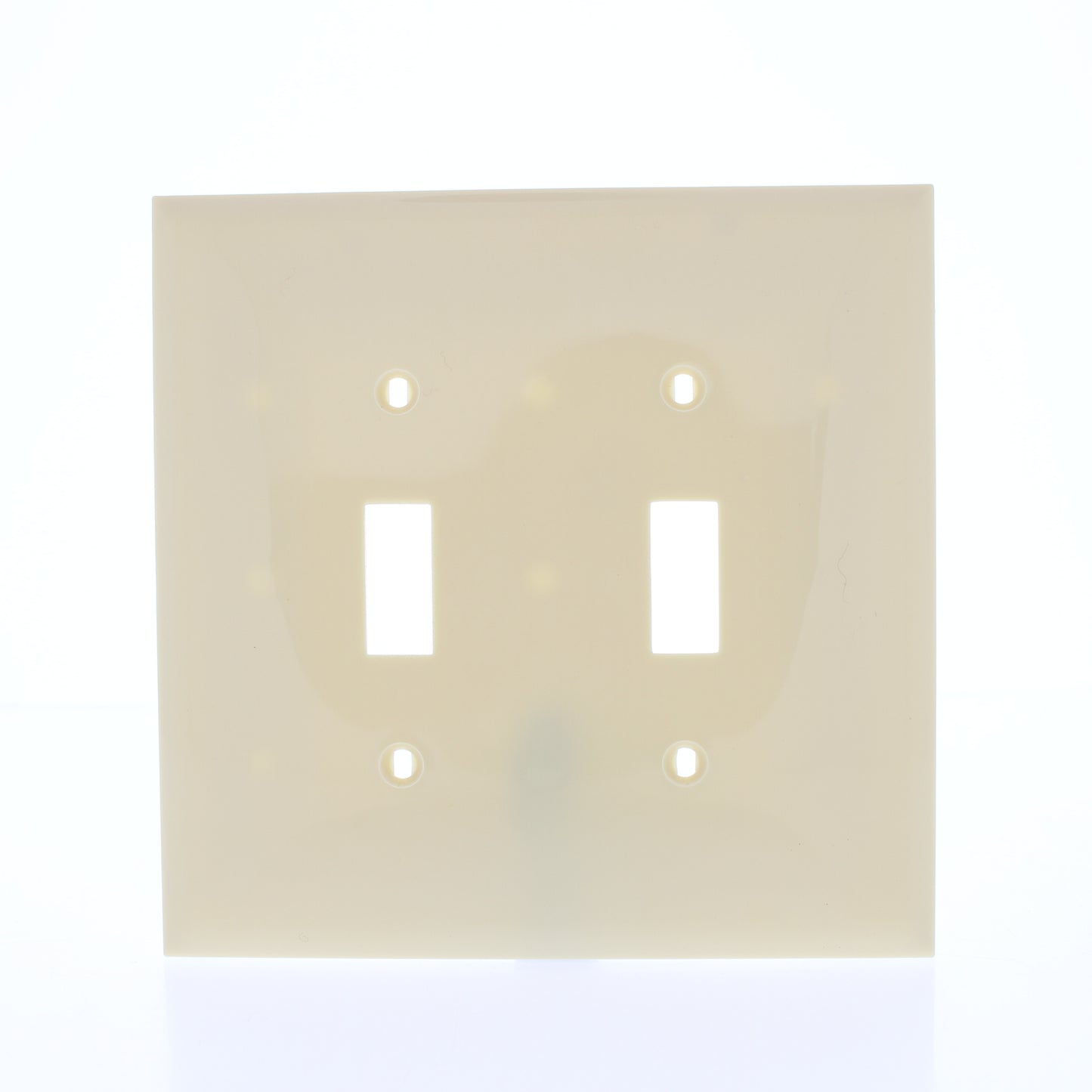 Mulberry 92872 Ivory 2-Gang Thermoplastic Unbreakable Midi Wallplate Cover 10pcs