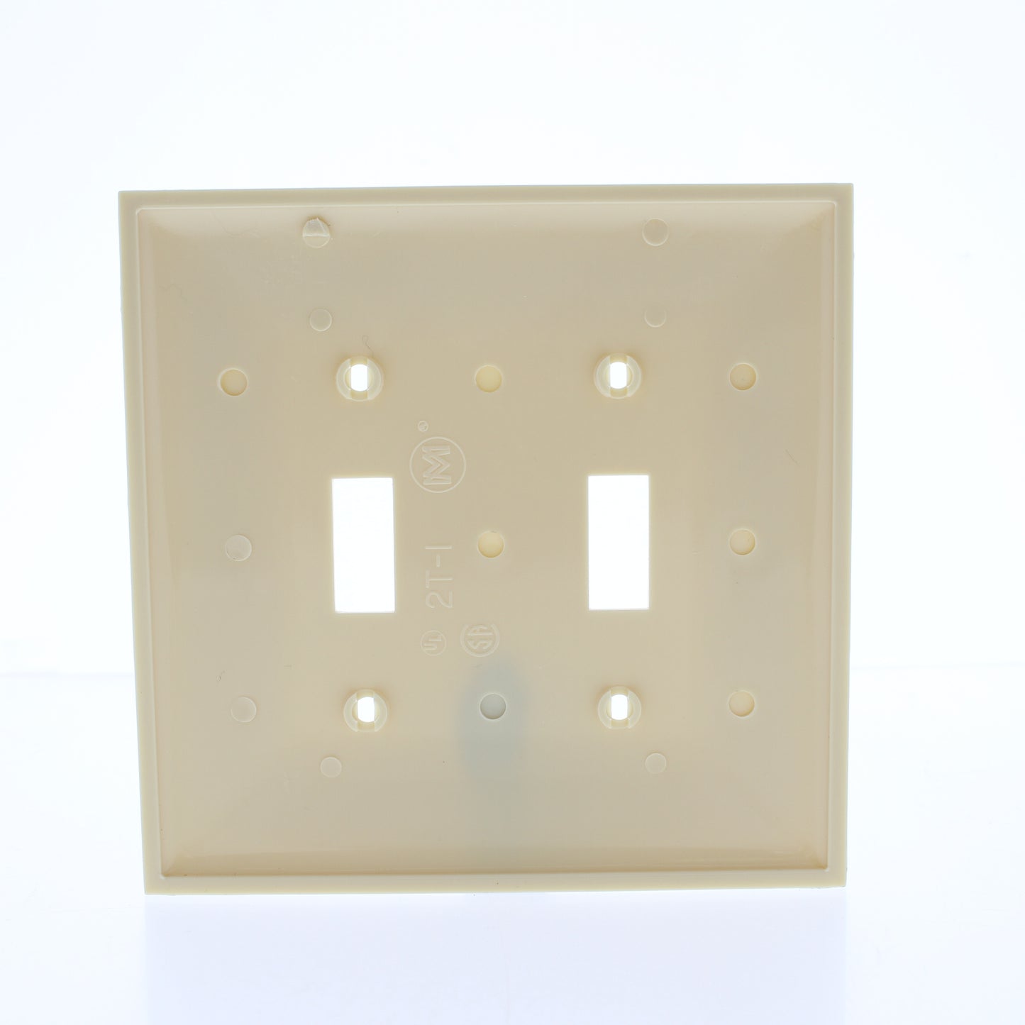 Mulberry 92872 Ivory 2-Gang Thermoplastic Unbreakable Midi Wallplate Cover 10pcs