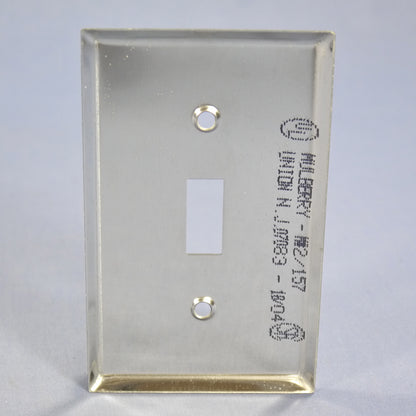 Mulberry Stainless Steel 1-Gang Toggle Switch Cover Wallplate Switchplate 97071