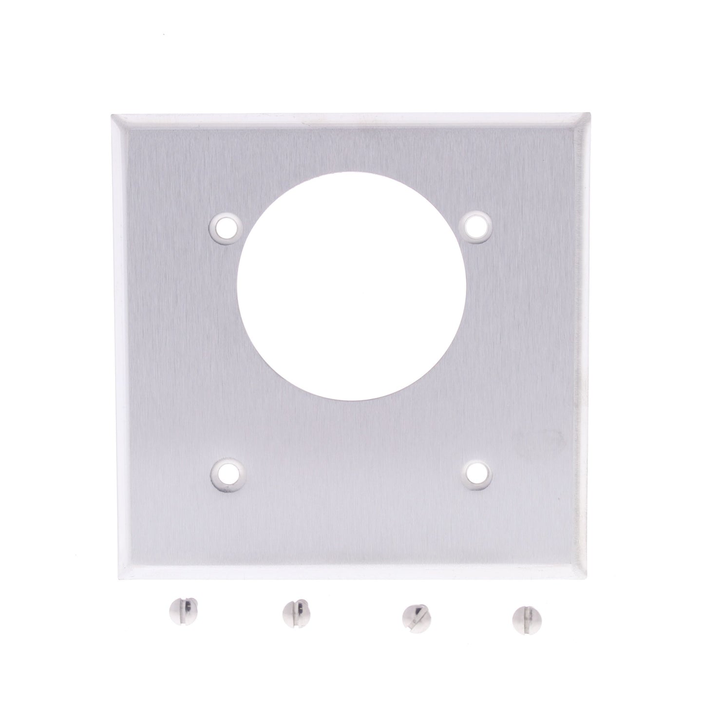 Mulberry Stainless Steel 2.1625" Receptacle Wallplate Range Dryer Outlet Cover
