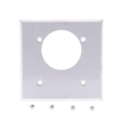 Mulberry Stainless Steel 2.1625" Receptacle Wallplate Range Dryer Outlet Cover