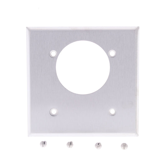Mulberry Stainless Steel 2.1625" Receptacle Wallplate Range Dryer Outlet Cover