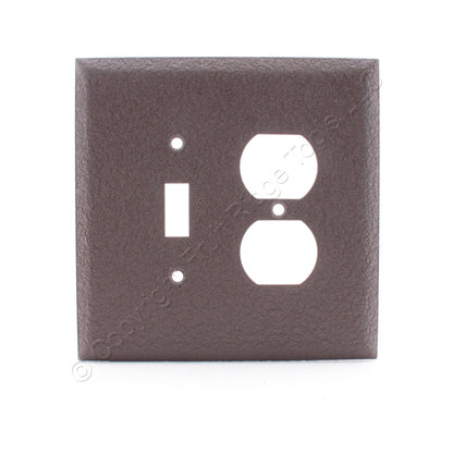 Mulberry 98832 Brown 2-Gang Painted Metal Princess (Oversize) Wallplate Cover