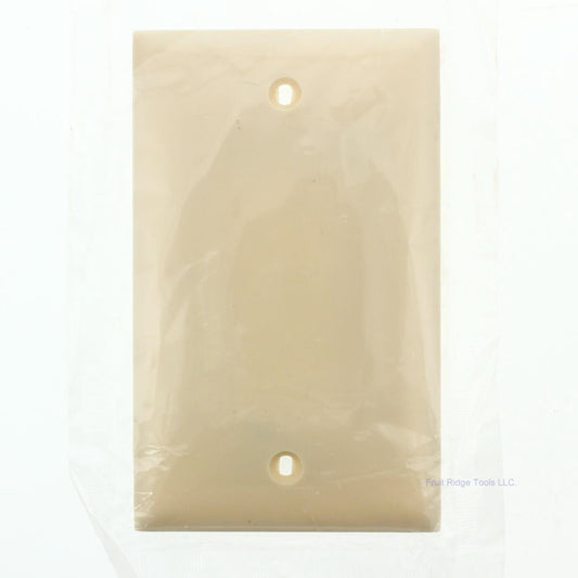 Mulberry AHP14I Ivory 1-Gang Blank Nylon Wallplate Standard Size Cover Box Mount