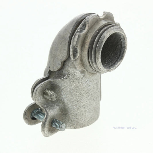 Midwest/Crouse Hinds 1/2" 90-Degree Non-Insulated AC/MC Connector Clamp 736