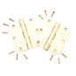National Hardware N266-247 3.5" Removable Pin Door Hinges Brass Finish Steel 2pc