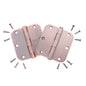 National Hardware  N336-909 Bronze Antique Steel 3-1/2" Round Corner Hinges 2pcs