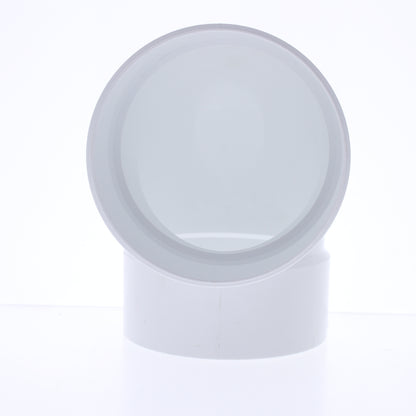Napco P204 4" Short Turn Sewer and Drain 90 Degree Elbow PVC Pipe SDR35 1/4 BEnd
