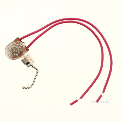 Necon Black 1/6A 125V 3A Pull String Switch 250VAC