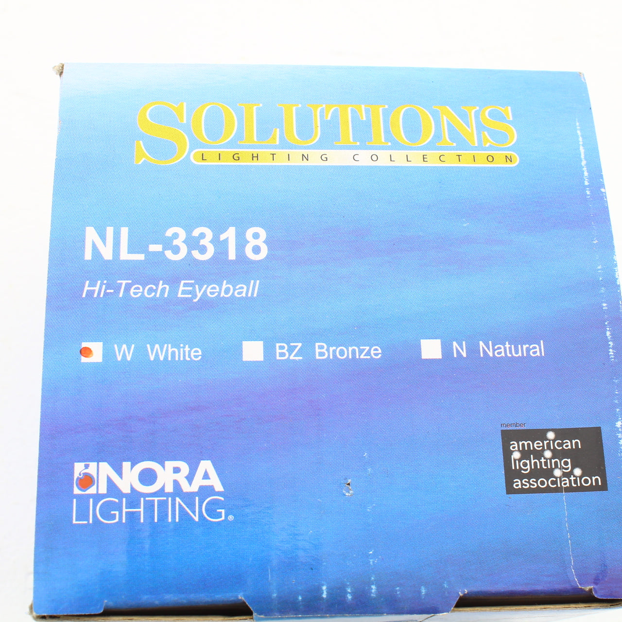 Nora NL-3318 White 3" Adjustable Eyeball with Baffle