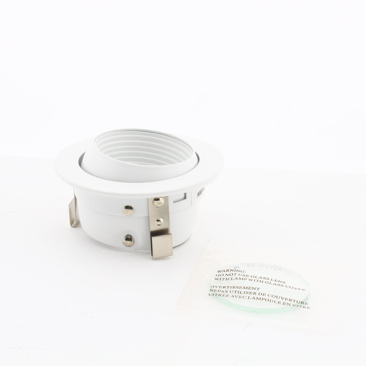 Nora NL-3318 White 3" Adjustable Eyeball with Baffle