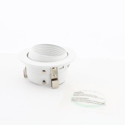 Nora NL-3318 White 3" Adjustable Eyeball with Baffle