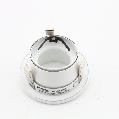 Nora NL-3318 White 3" Adjustable Eyeball with Baffle