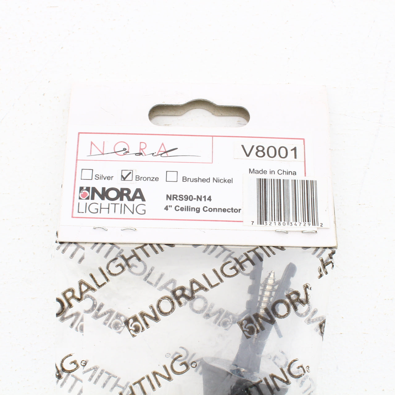 Nora Lighting NRS90-N14BZ Rail Track Connector