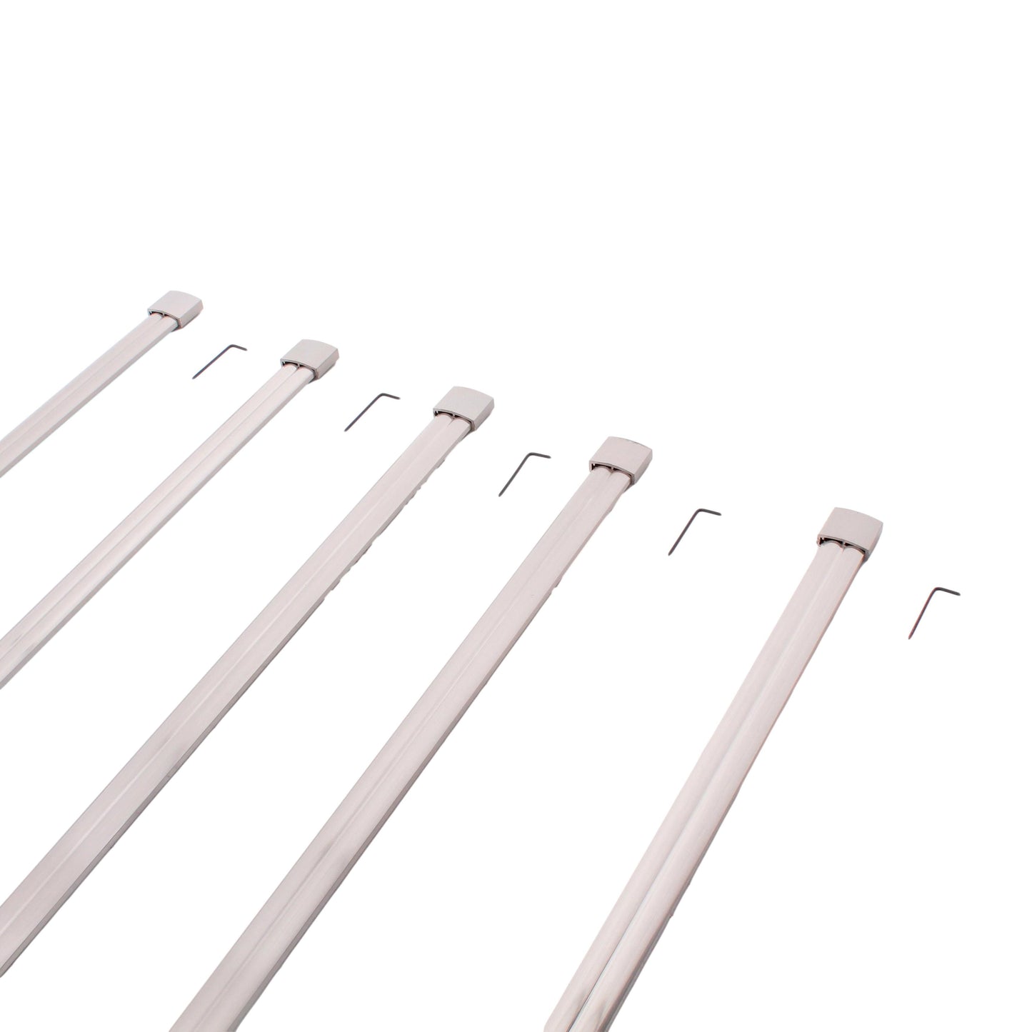 Nora Lighting NRS90-P06BN 78" Low Profile Rails Brushed Nickel Finish 5-Pack