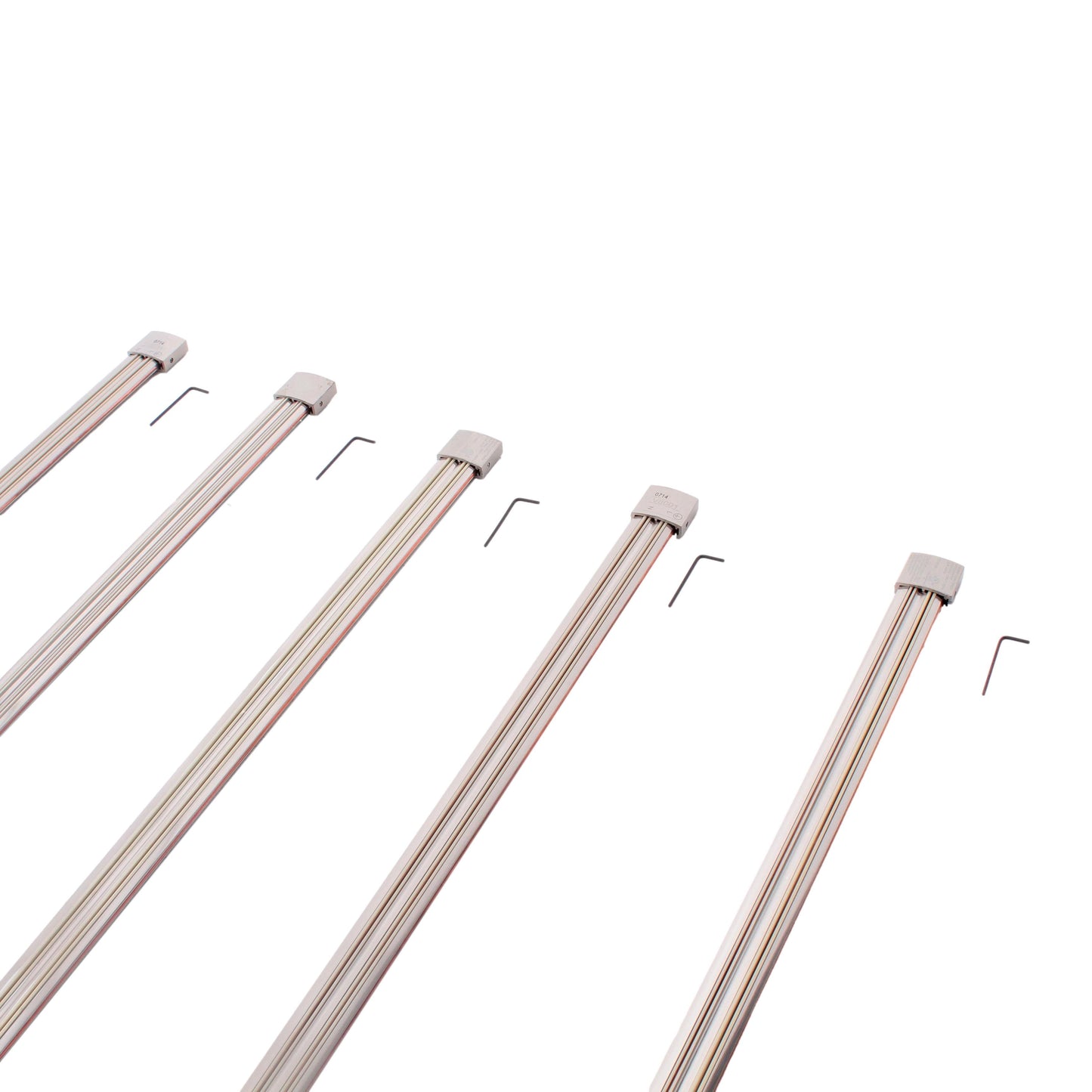 Nora Lighting NRS90-P06BN 78" Low Profile Rails Brushed Nickel Finish 5-Pack