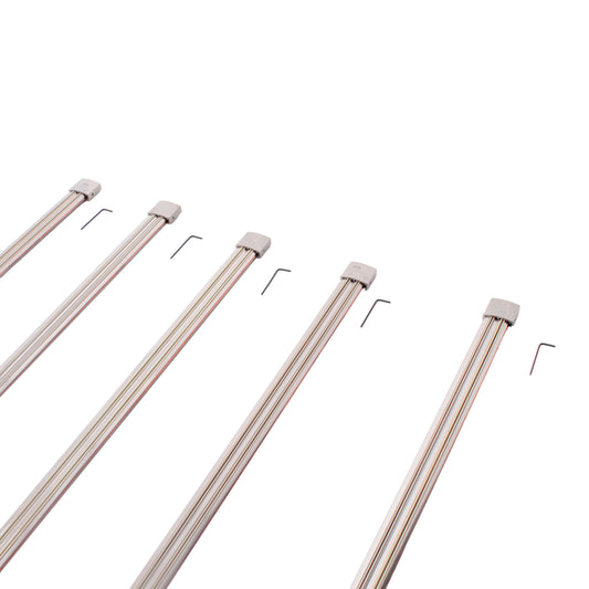 Nora Lighting NRS90-P06BN 78" Low Profile Rails Brushed Nickel Finish 5-Pack
