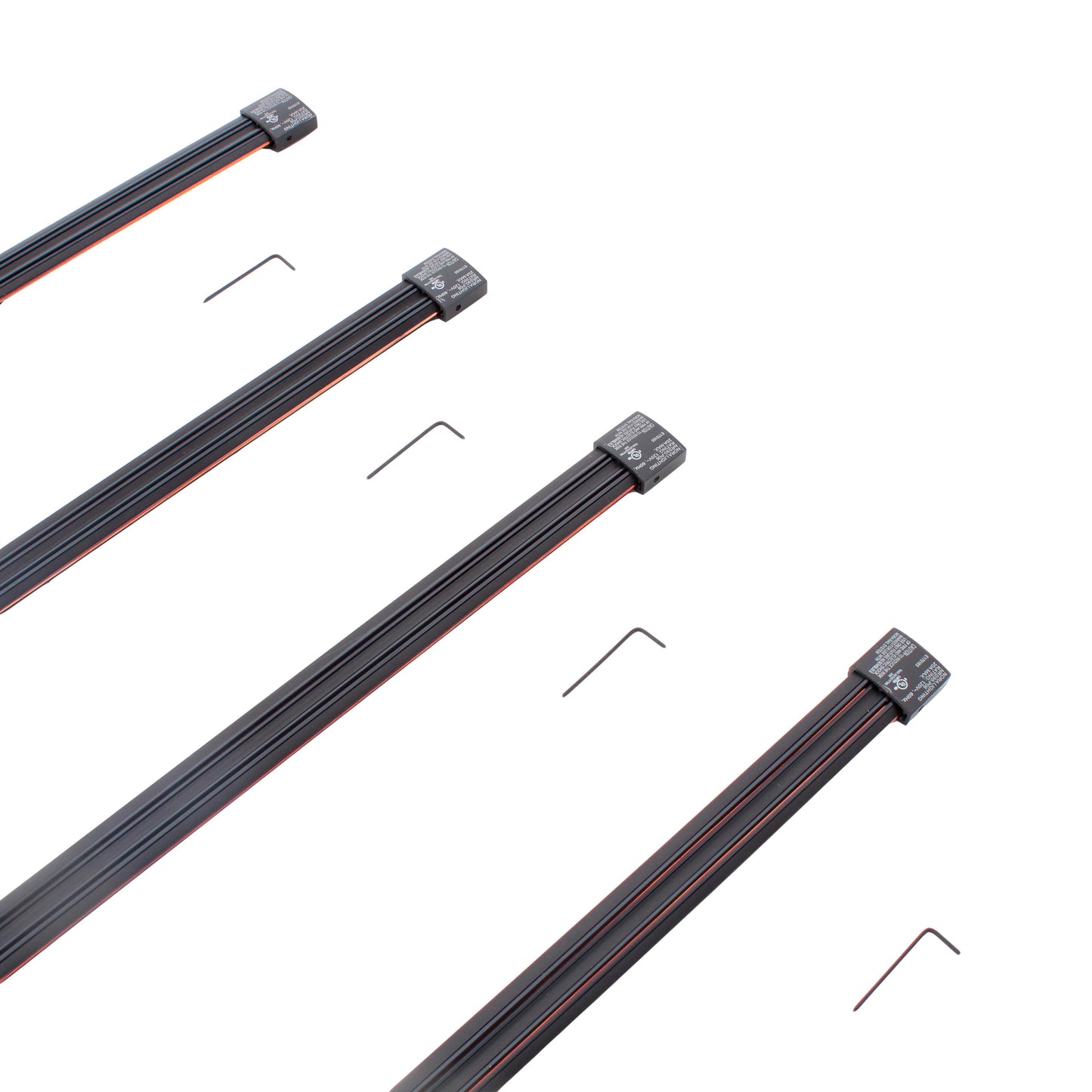 4pk Nora Lighting NRS90-P06BZ Bronze Finish 78" Straight Rails 120V Low Profile
