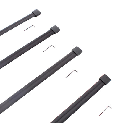 4pk Nora Lighting NRS90-P06BZ Bronze Finish 78" Straight Rails 120V Low Profile