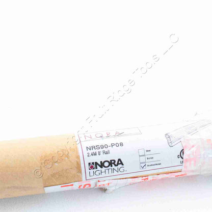 4pk Nora Lighting NRS90-P06BN Brushed Nickel Finish 92-3/8" Straight Rails 120V