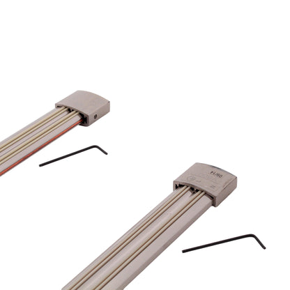 4pk Nora Lighting NRS90-P06BN Brushed Nickel Finish 92-3/8" Straight Rails 120V