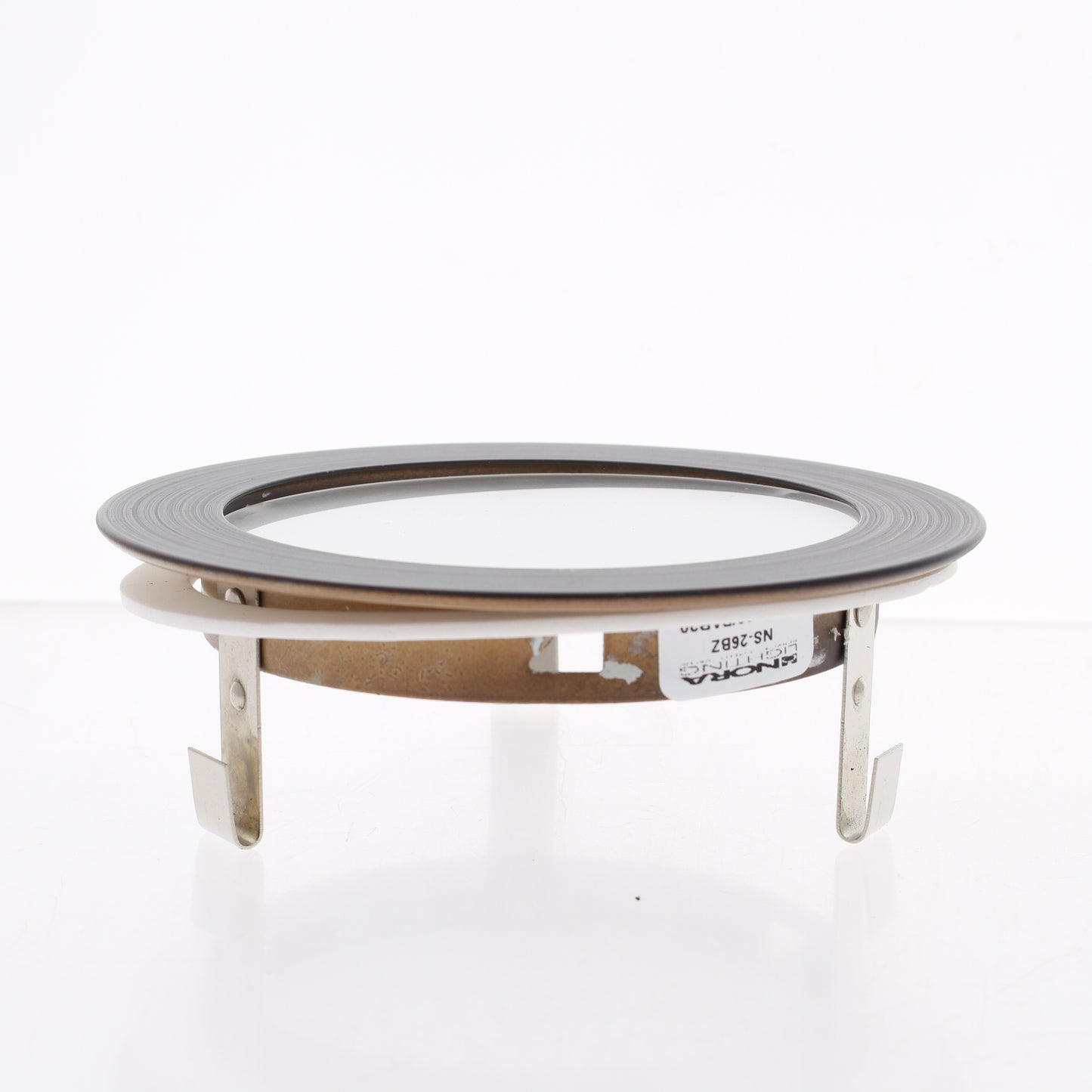 Nora Lighting NS-26BZ Frosted Flat Lens with Bronze Metal Trim