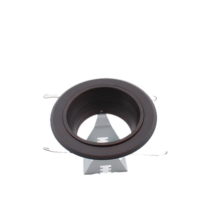 Nora NT-5010BZ 5" Stepped Baffle with Metal Ring and Bracket Bronze
