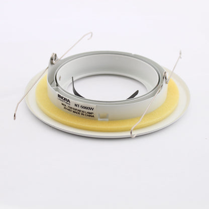 Nora NT-5060W White 5" PAR30 Adjustable Lighting Gimbal Ring Recessed Trim