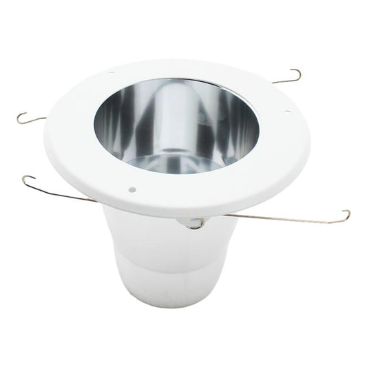 Nora Lighting NTS-5038W Specular Clear Reflector for Decorative Glass, White