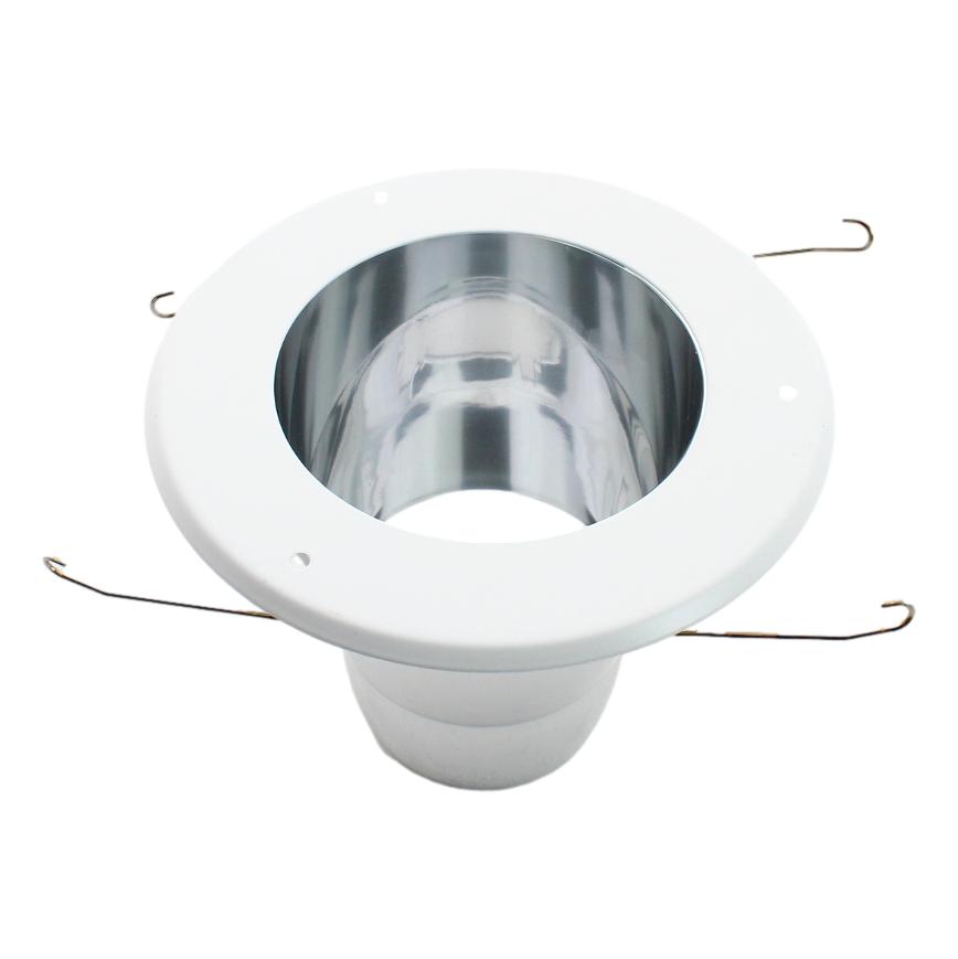 Nora Lighting NTS-5038W Specular Clear Reflector for Decorative Glass, White